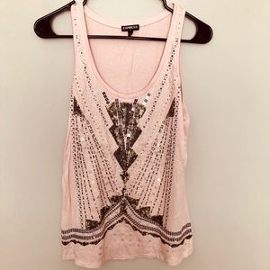 Blush pink tank top